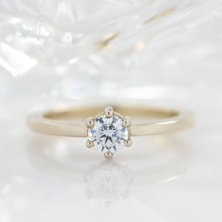 Oval Diamond Vintage Minimalist Engagement Ring – Taylor Made Jewelry Inc.